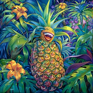 菠萝口味插画