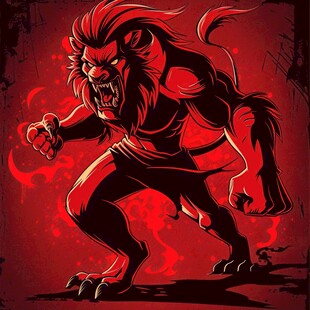 野性野蛮装饰插画