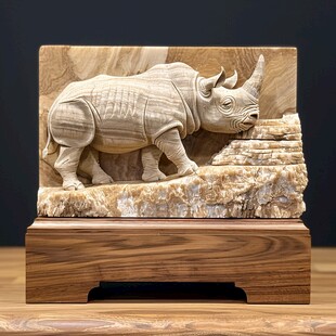 犀牛祥瑞摆件