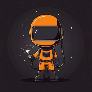 原创卡通宇航员