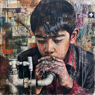 丙烯画人物