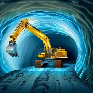 挖隧道场景