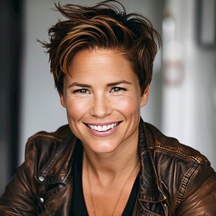 放松一个人与他人的微笑