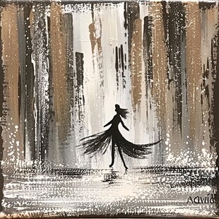 现代舞肌理插画