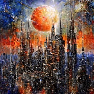 虚浮的世界绘画