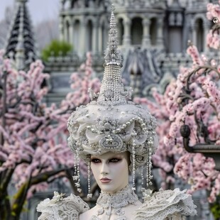 仿银女头饰