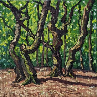 大树油画