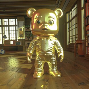 宇航服卡通小熊