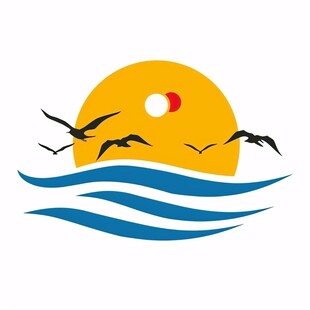 海边日出logo