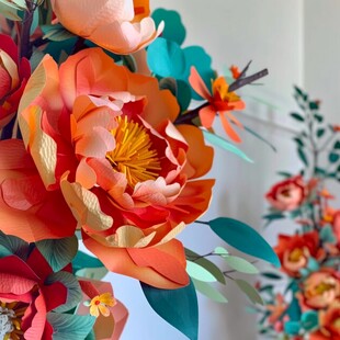 3d立体花卉牡丹