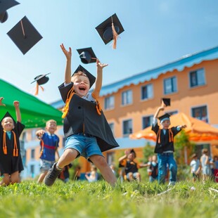 幼儿园毕业典礼拍照