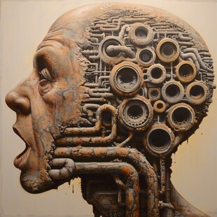 立体质感金属画