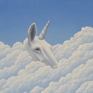 简约独角兽插画