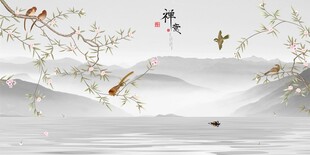 意境山水背景
