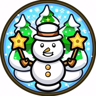 雪人卡通logo