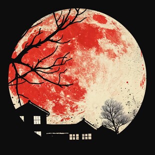 满月装饰画