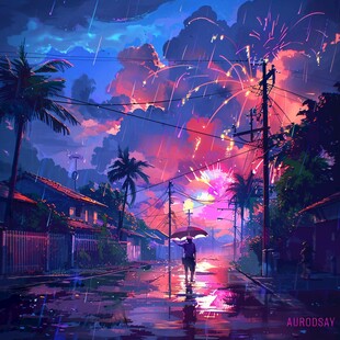 动漫场景插画