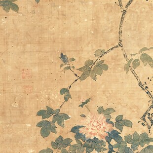 马荃花卉蝴蝶图卷