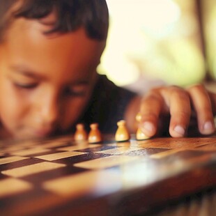 小孩与象棋