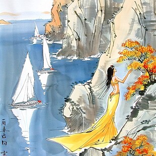 瞿塘峡插画