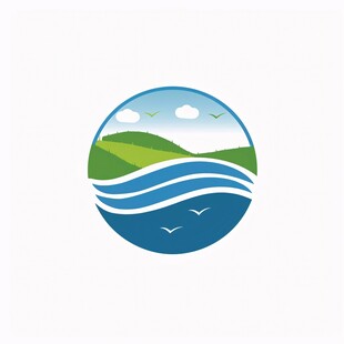 河流logo标志