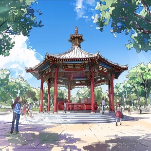 北大校景亭