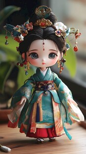 汉服卡通娃娃