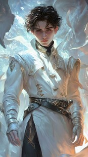 唯美男生插画