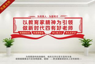 四有好老师文化墙