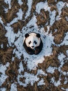 雪地大熊猫