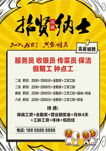 招贤纳士海报