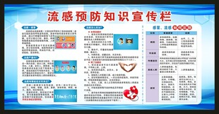 预防流感知识宣传栏