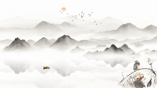 新中式山水装饰画