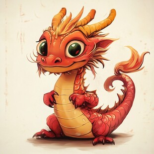 q版龙插画