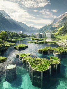 魅力挪威市悬浮岛设计