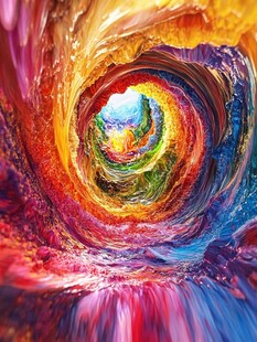 旋转扭曲汇聚融合