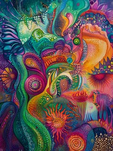 绚丽彩色装饰画