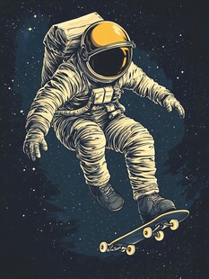 宇航员插画