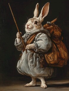 兔兔郁金香拍纸本