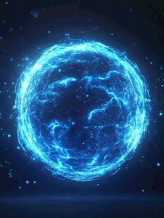 科技星球圆球光线