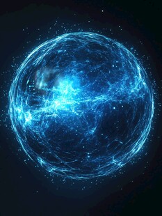 科技星球圆球光线