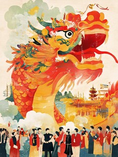 龙年文创插图