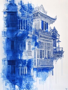 横店水彩水墨建筑设计