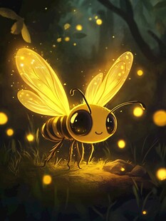 萤火虫插画