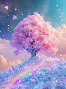 神秘梦幻的大树