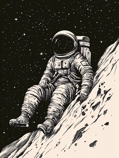 宇航员插画