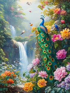 油画山水花鸟动物画