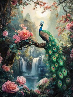 油画山水花鸟动物画