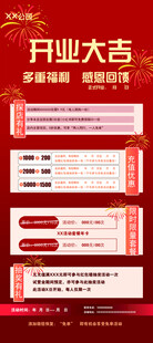 开业海报展架画面