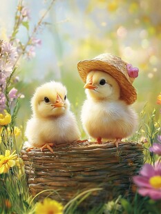 小鸡动漫素材